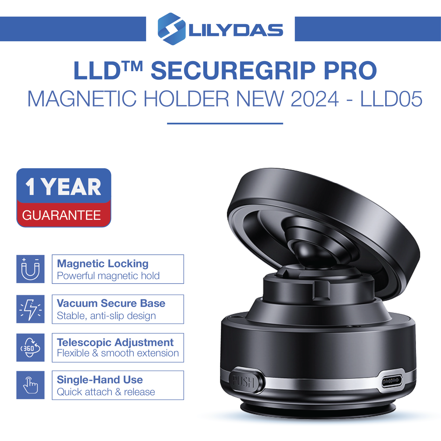 LLD™ SecureGrip Pro Magnetic Holder New 2024 LLD05