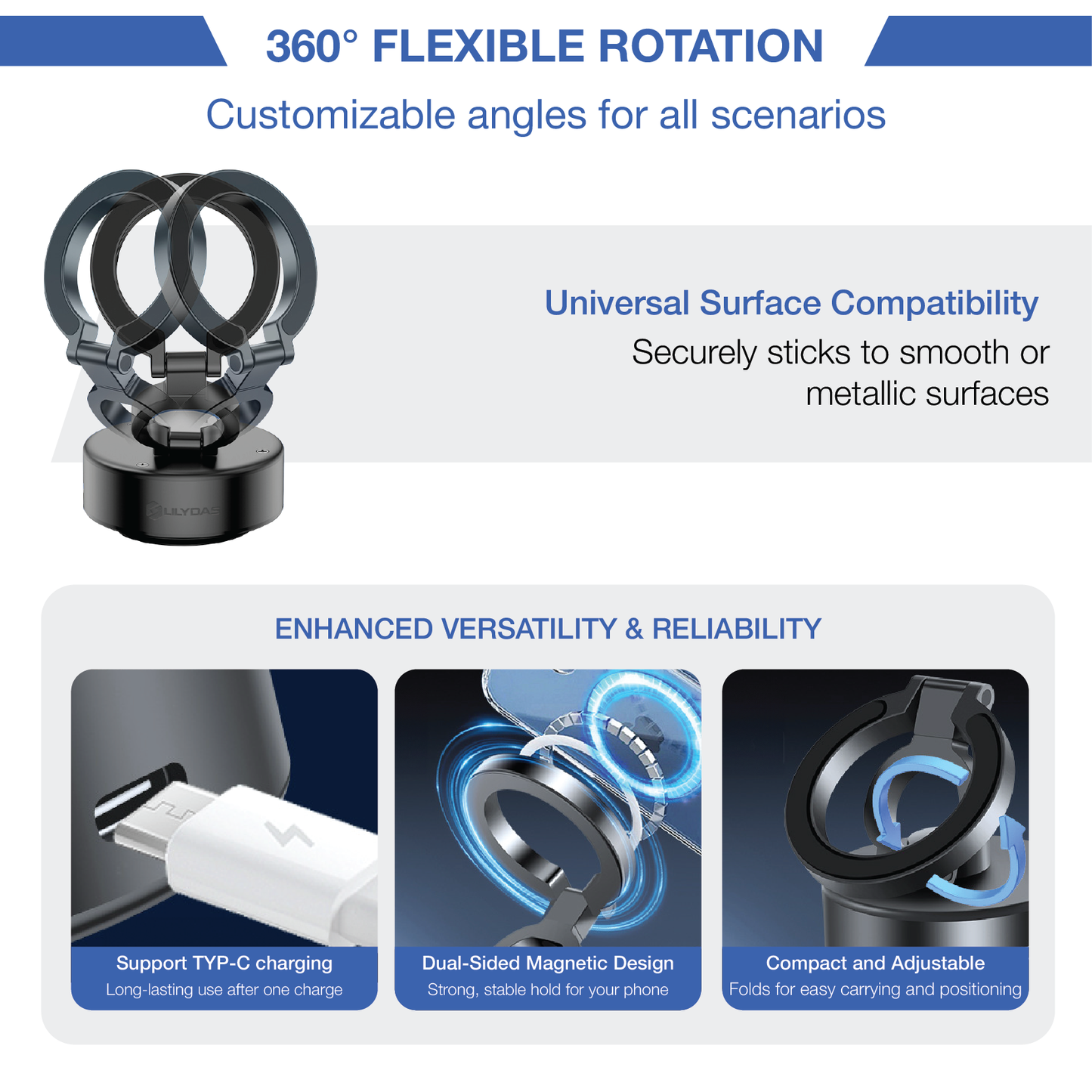 LLD™ SecureGrip Pro Magnetic Holder New 2024 LLD04